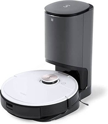 ECOVACS Robotics - DEEBOT OZMO T8+ Robot Vacuum &amp; Mop with Auto-Empty Station