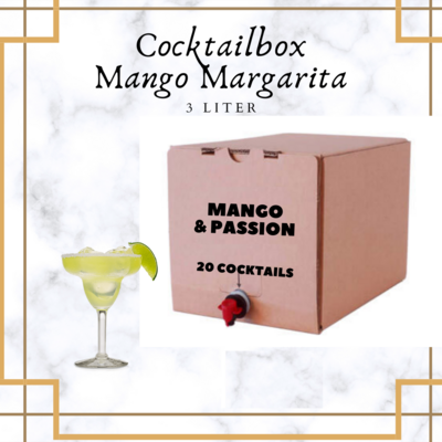 3 liter Mango Margarita's in bag- in- box met kraan