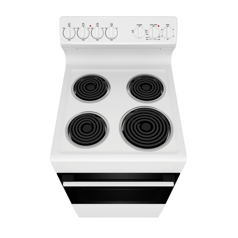 Westinghouse 54cm White Coil Electric Freestanding Cooker