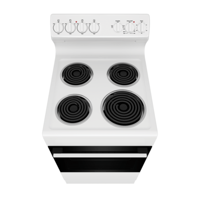 Westinghouse 54cm White Coil Electric Freestanding Cooker