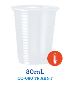 Copo descartável PS 80 ml