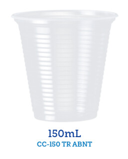 Copo descartável PS 150 ml