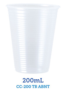 Copo descartável PS 200 ml