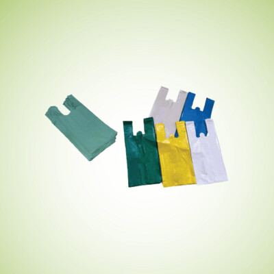 Sacolas plásticas coloridas