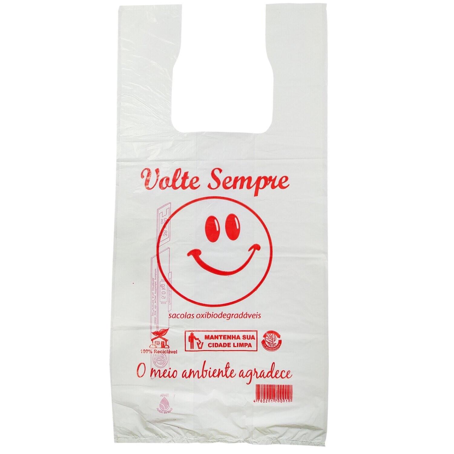 Sacolas plásticas brancas