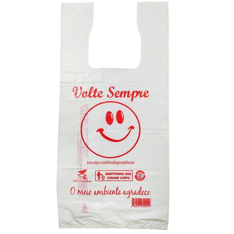 Sacolas plásticas brancas