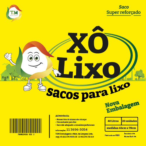 Xô lixo 40 litros