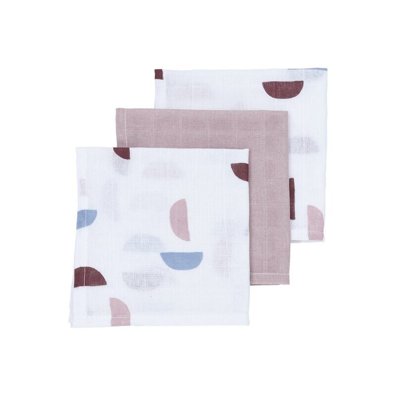 Hydrofiele Monddoekjes 3-pack Shapes - Lilac Hydrofiele Monddoekjes 3-pack Shapes - Lilac