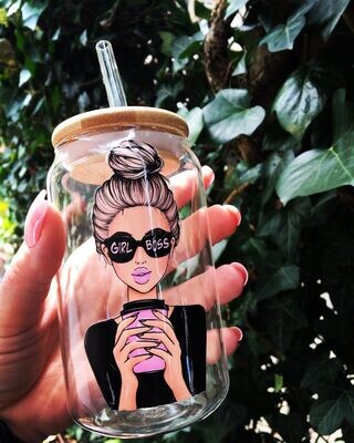 Girl Boss 350 ML Glass Cup