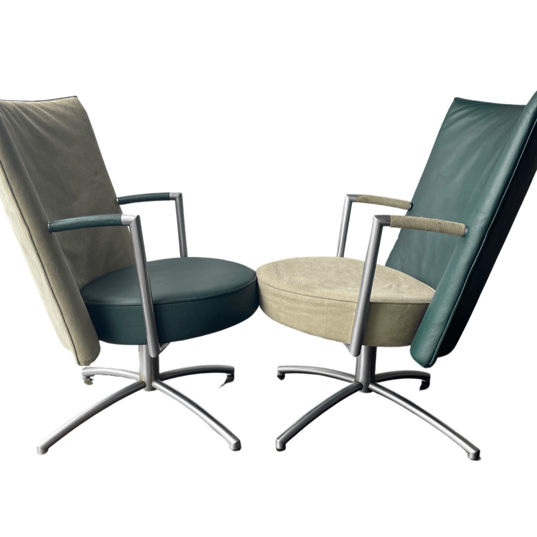 Pair of Mid Century Danish Partner Chairs by Erik Jorgensen