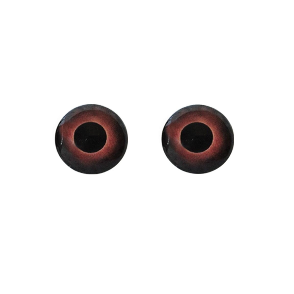Glasaugen mit Drahtöse, paarweise, Durchmesser: 6 mm Ø, Farbe: topas(Teddybraun)