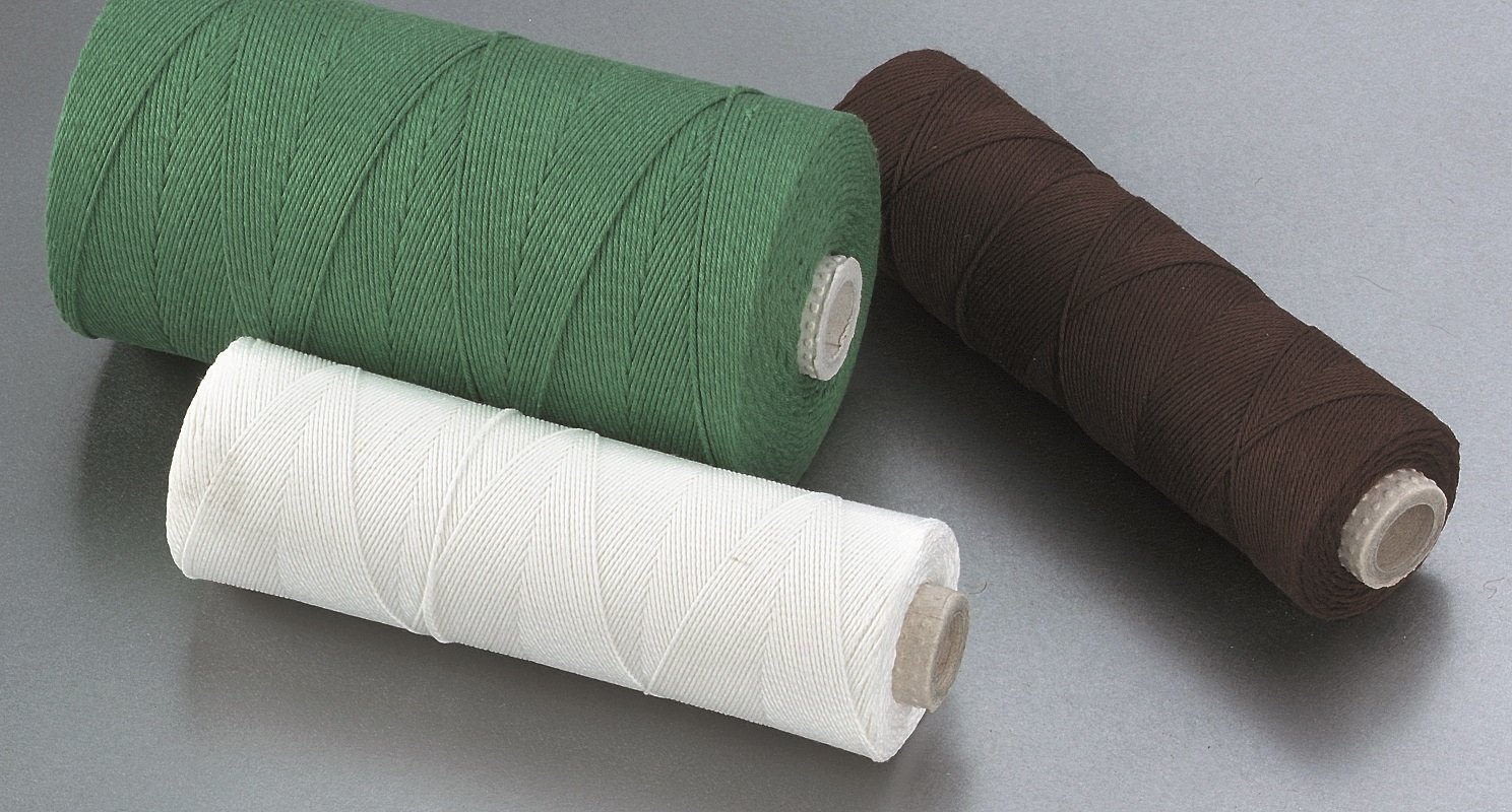 500g-Spule Makramee- und Kettgarn, reine Baumwolle (mittel), zum Weben, natur, ca. 1,20 mm Ø reißfest