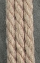 500g-Spule Makramee- und Kettgarn, reine Baumwolle (mittel), zum Weben, ca. 1,20 mm Ø reißfest, Farbe: natur