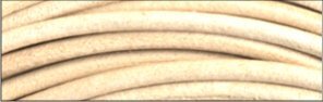 1 Stück Lederriemen2 mm Ø, Spule zu 25 m, natur