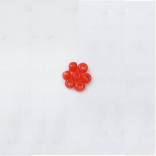 Tschechische Stickperlen Dose zu 100 g, 2,5 mm Ø orange