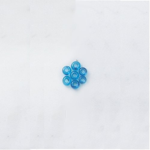 Tschechische Stickperlen Beutel zu 1 kg 2,5 mm Ø hellblau