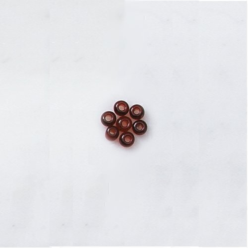 Tschechische Stickperlen Beutel zu 1 kg 2,5 mm Ø dunkelbraun