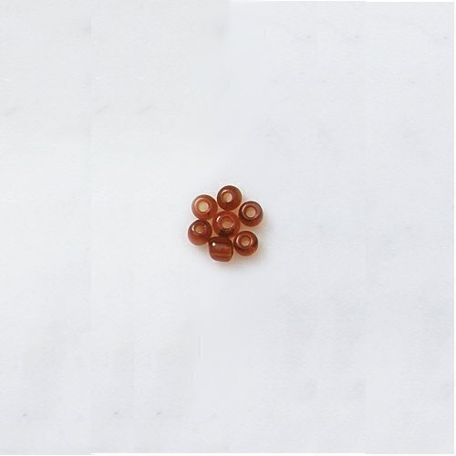 Tschechische Stickperlen Beutel zu 1 kg 2,5 mm Ø hellbraun