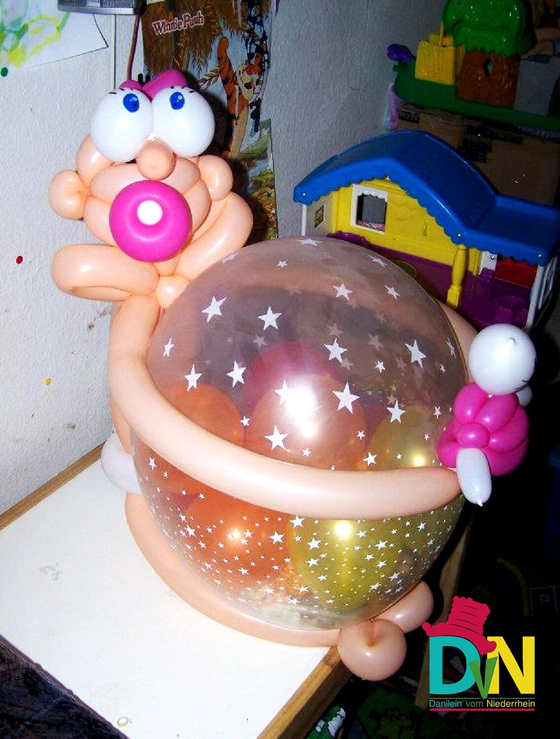 Babyglück gefüllt/ ca.0,60x0,50/mit Schnuller
