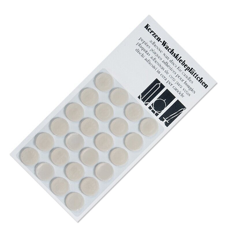 Wachsklebeplättchen aus transparentem Spezialwachs, 15 Drops Wachsklebeplättchen aus transparentem Spezialwachs, 15 Drops