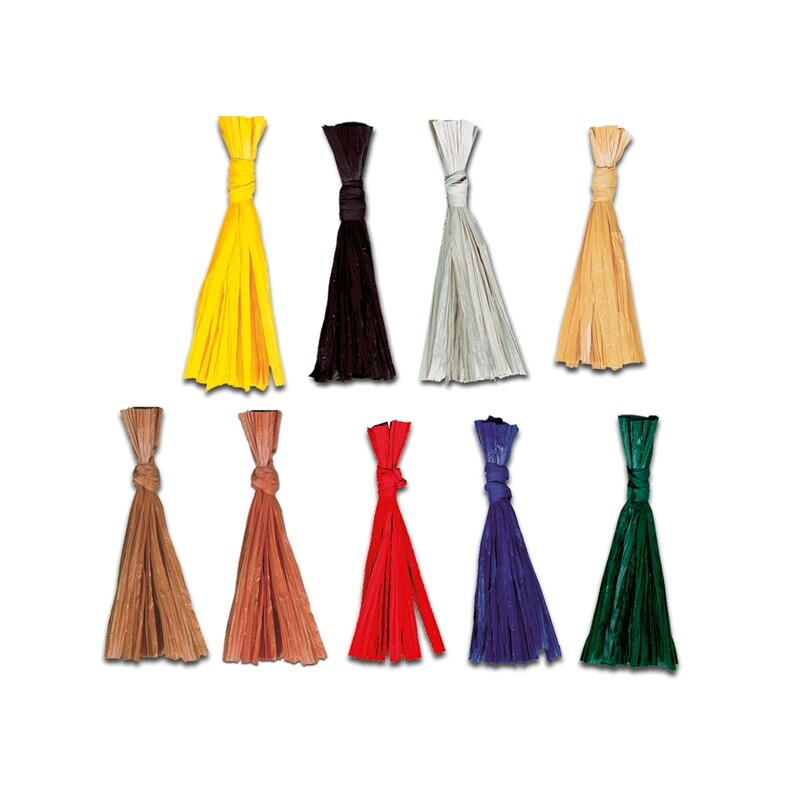 Naturbast, Raffia, Bund zu 30 g farbig Naturbast, Raffia, Bund zu 30 g farbig