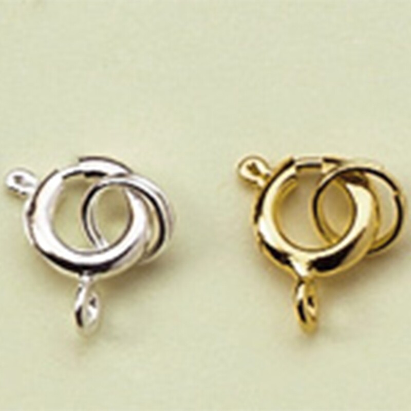 Ringschließenkombination, 7 mm, platinfarben