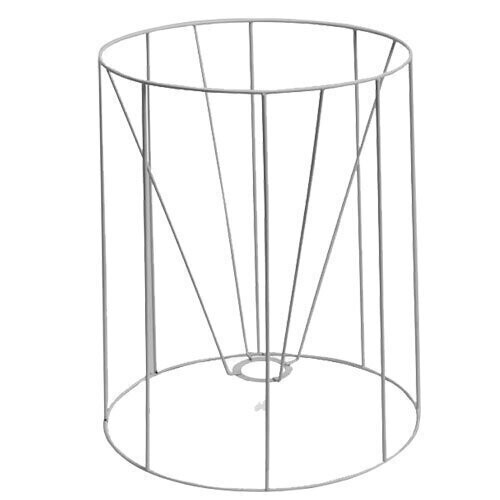 Lampenschirm weiß plastifiziert, Ø oben 17,5cm, Ø unten 20cm, hoch 19cm Lampenschirm weiß plastifiziert, Ø oben 17,5cm, Ø unten 20cm, hoch 19cm