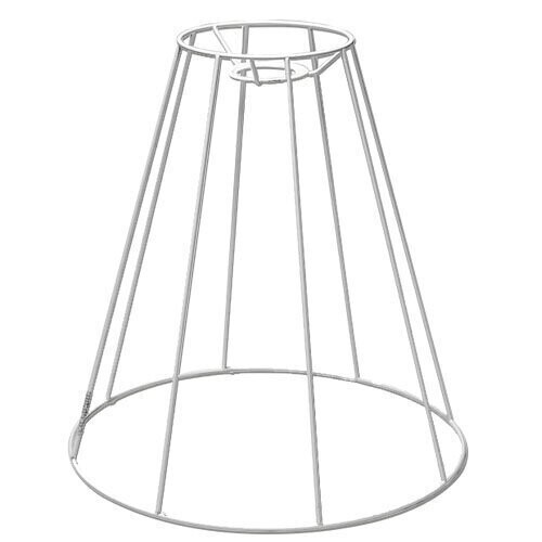 Lampenschirm weiß plastifiziert, Ø oben 15cm, Ø unten 35cm, hoch 35cm Lampenschirm weiß plastifiziert, Ø oben 15cm, Ø unten 35cm, hoch 35cm