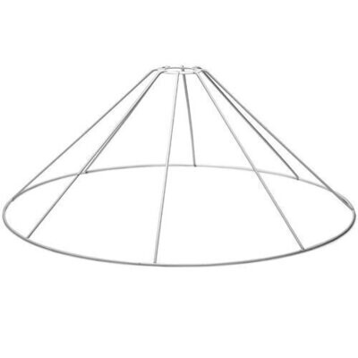 Lampenschirm weiß plastifiziert, Ø unten 50cm, hoch 21cm