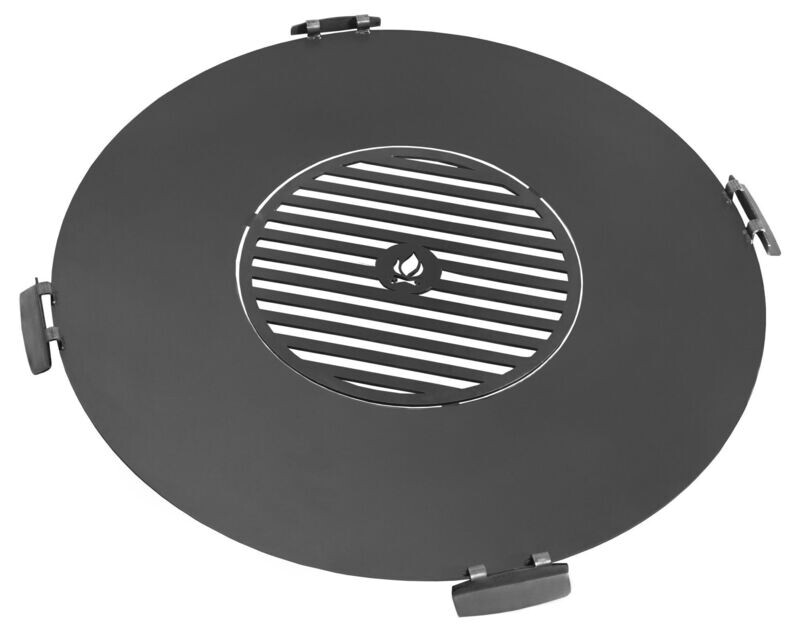 COOK KING ® Grillplatte mit 4 Haltegriffen mit Grillrost COOK KING ® Grillplatte mit 4 Haltegriffen mit Grillrost