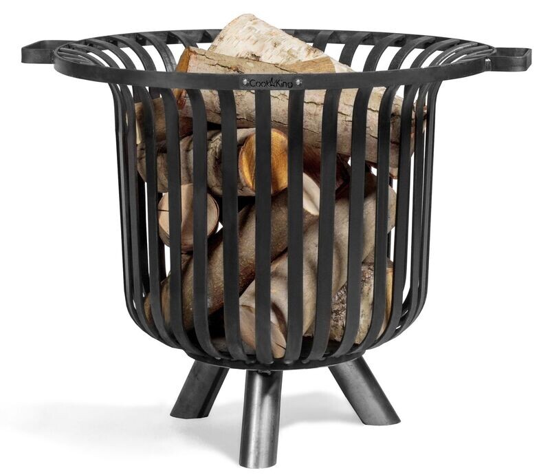 COOK KING ® Feuerkorb COOK KING ® Feuerkorb "VERONA", handgefertigt (Roh-Stahl), ca. Ø 60 cm, 55cm Höhe