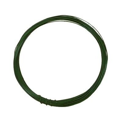 Blumendraht, 0,45 mm, Ring zu 10 m grün lackiert