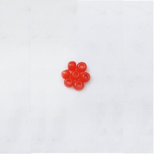 Tschechische Stickperlen, Beutel zu 20 g, 2,5 mm Ø orange