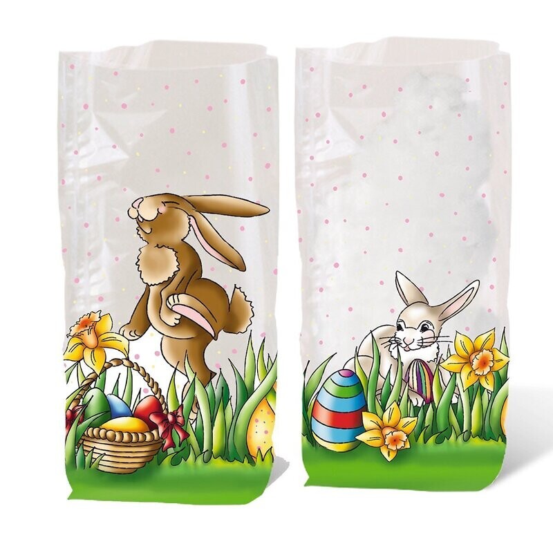 Geschenkbodenbeutel mit Ostermotiven 115 x 190 mm, 10 Stück Geschenkbodenbeutel mit Ostermotiven 115 x 190 mm, 10 Stück