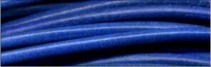 1 Bund Rundlederriemen 2 mm Ø, 1 m lang, 10 Stück blau