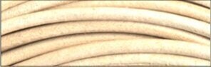 Rundlederriemen 1 mm Ø, 1 m lang, 2 Stück natur Rundlederriemen 1 mm Ø, 1 m lang, 2 Stück natur