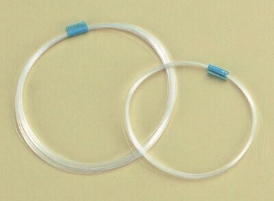 Schmuckfaden, elastisch, transparent 1,0 mm Ø, Ring zu 10m