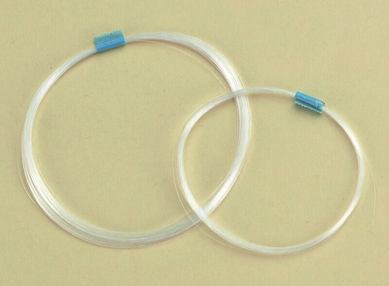Schmuckfaden, elastisch, transparent 1,0 mm Ø, Ring zu 10m Schmuckfaden, elastisch, transparent 1,0 mm Ø, Ring zu 10m