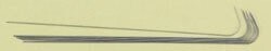 Perlenaufreihnadel, angebogen 17 cm, 10 Stück Perlenaufreihnadel, angebogen 17 cm, 10 Stück