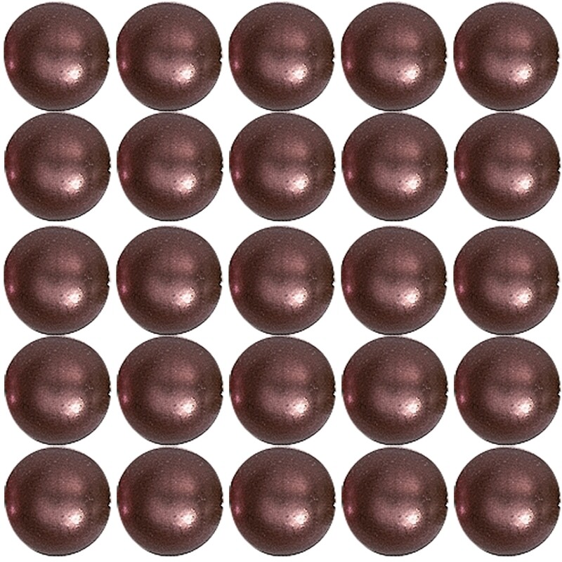 Japanische Wachsperlen 2,5 mm 140 St. dunkelbraun Japanische Wachsperlen 2,5 mm 140 St. dunkelbraun