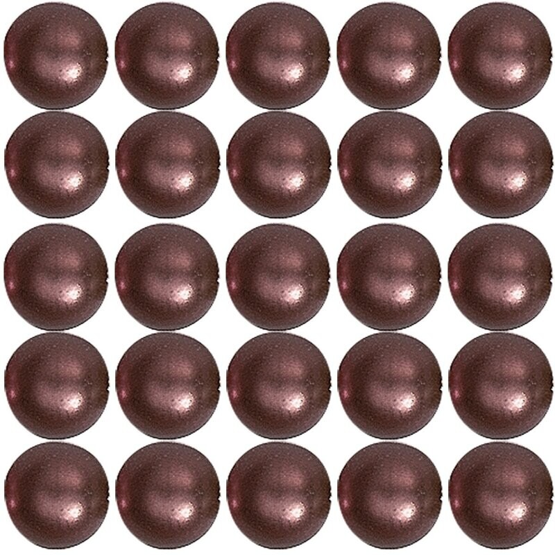 Japanische Wachsperlen 6 mm 65 St. dunkelbraun Japanische Wachsperlen 6 mm 65 St. dunkelbraun
