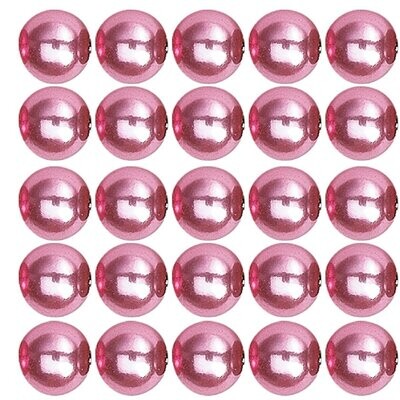 Japanische Wachsperlen 6 mm 65 St. rosa