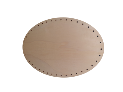 Hochwertiger Korbflechtboden oval, 29 x 19 cm