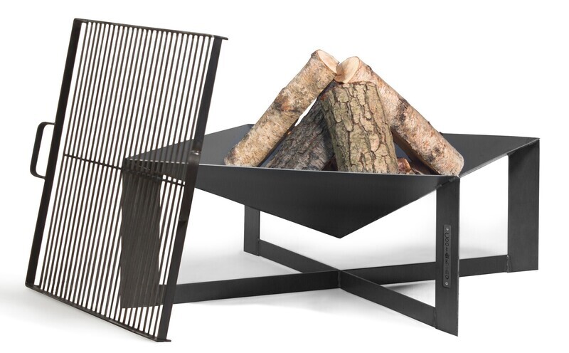 COOK KING ® Feuerschale “CUBA” mit Grillrost (Roh-Stahl), Schale: 70 cm Ø, Grillrost (Roh-Stahl) 58 x 58 cm, 43 cm hoch COOK KING ® Feuerschale “CUBA” mit Grillrost (Roh-Stahl), Schale: 70 cm Ø, Grillrost (Roh-Stahl) 58 x 58 cm, 43 cm hoch