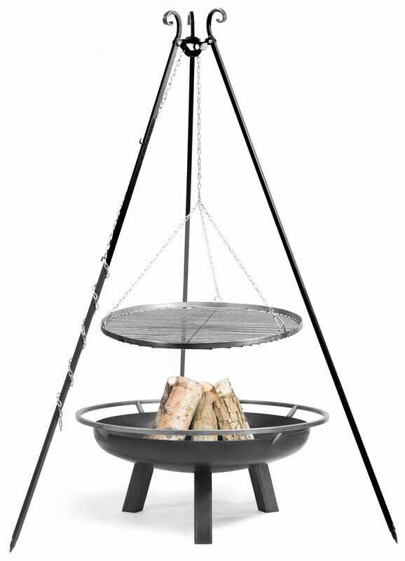 COOK KING ® Set - Schwenkgrill 180 cm und Feuerschale, Modell COOK KING ® Set - Schwenkgrill 180 cm und Feuerschale, Modell "PORTO"
