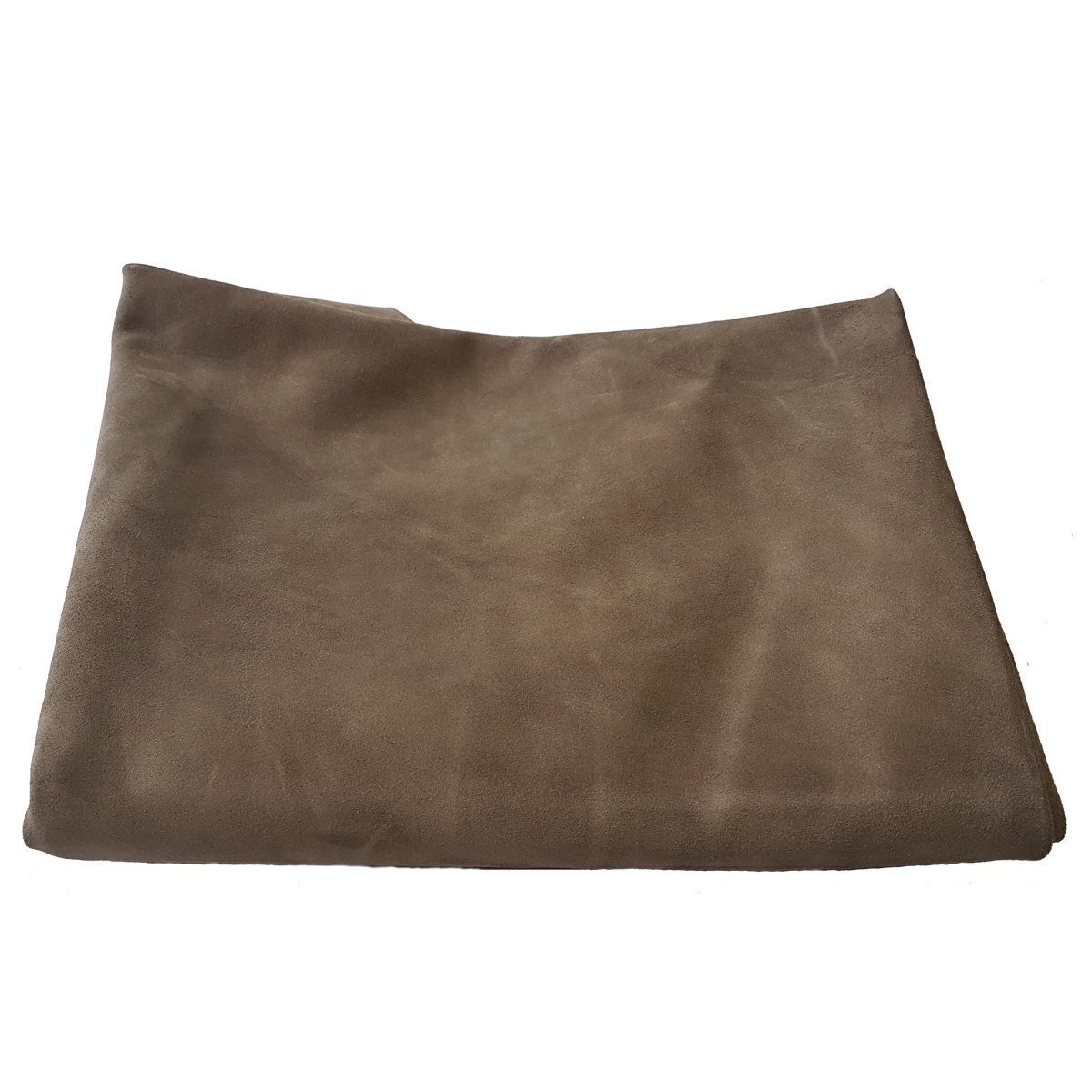 Echtleder-Zuschnitt aus Velourleder DIN A2, ca. 40 x 60 cm, ca. 1 mm dick, blassbraun