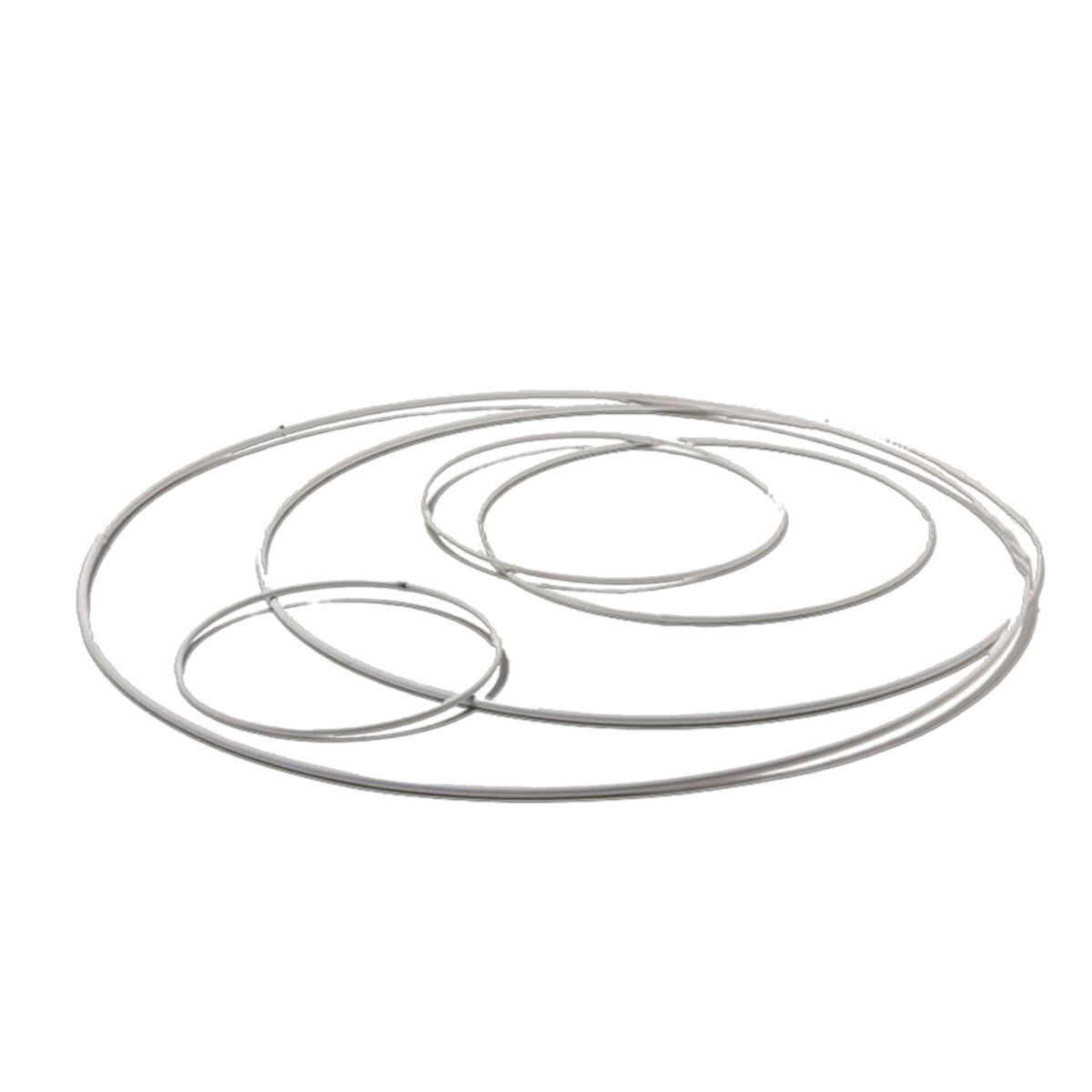 Metallring rund weiß plastifiziert, Stärke ca. 3 mm, 1 Stück