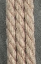 500g-Spule Makramee- und Kettgarn, reine Baumwolle (mittel), zum Weben, natur, ca. 1,20 mm Ø reißfest