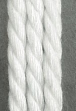 500g-Spule Makramee- und Kettgarn, reine Baumwolle (mittel), zum Weben, weiß, ca. 1,20 mm Ø reißfest