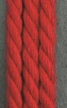 500g-Spule Makramee- und Kettgarn, reine Baumwolle (mittel), zum Weben, rot, ca. 1,20 mm Ø reißfest